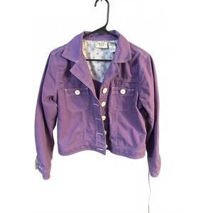 Vintage Bill Blass Purple Denim Jacket Women's Medium